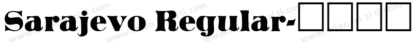 Sarajevo Regular字体转换